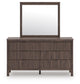 Pamytta Twin Panel Platform Bed, Dresser, Mirror and Nightstand
