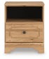 Aleaport King Panel Bed with Mirrored Dresser and Nightstand