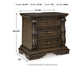 Maylee California King Canopy Bed, Dresser, Mirror and Nightstand