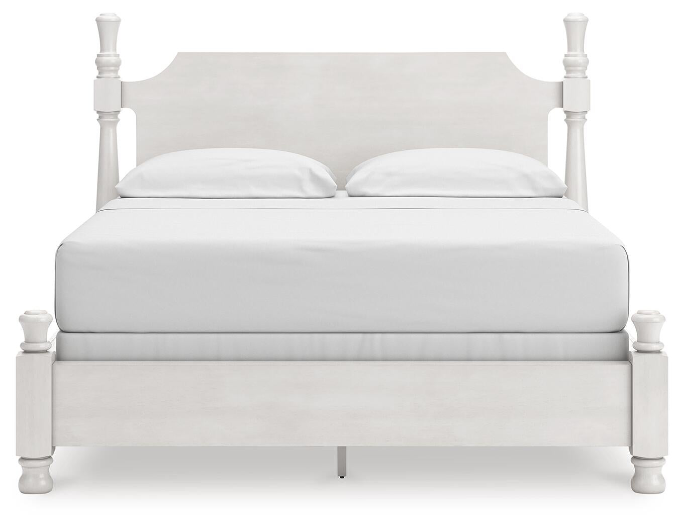 Rowlenstown California King Poster Bed, Dresser, Mirror and Nightstand