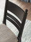 Greddinton Counter Height Dining Table and 4 Barstools