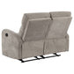 Hamilton 2-piece Chenille Manual Reclining Sofa Set Sand