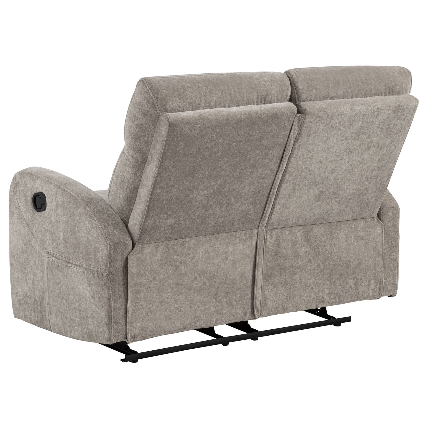 Hamilton Chenille Upholstered Manual Reclining Loveseat Sand