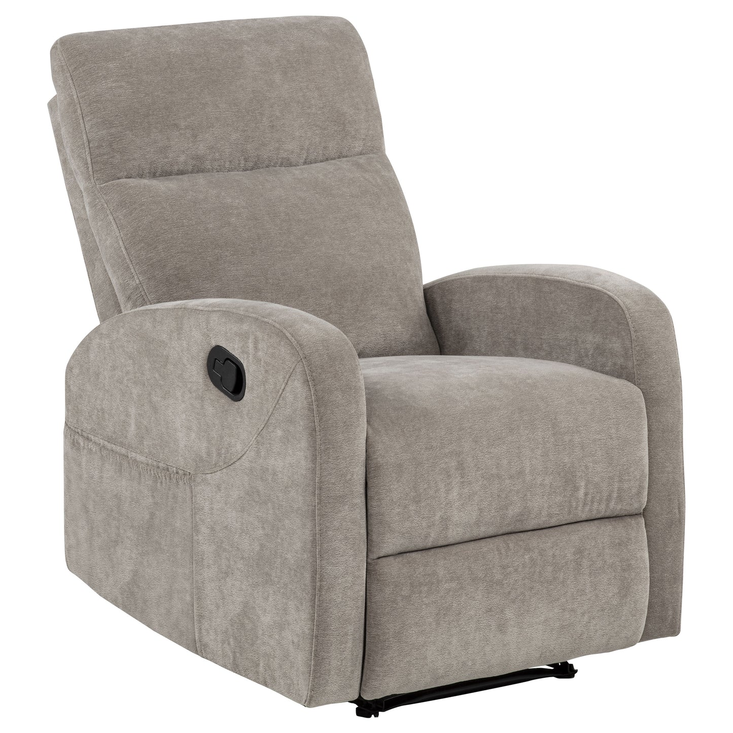 Hamilton Chenille Upholstered Manual Glider Recliner Sand
