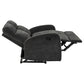 Hamilton Chenille Upholstered Manual Reclining Loveseat Charcoal Grey
