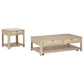 Marcelo 2-piece Coffee Table Set with Storage Light Elm