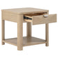 Marcelo 2-piece Coffee Table Set with Storage Light Elm