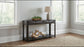 Marcelo Sofa Console Table with 2 Drawers and Shelf Coffee