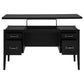 Graham 54-inch 4-drawer Double Pedestal Lift Top Computer Desk Black