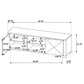 Marcelo 71-inch TV Stand Media Console Coffee