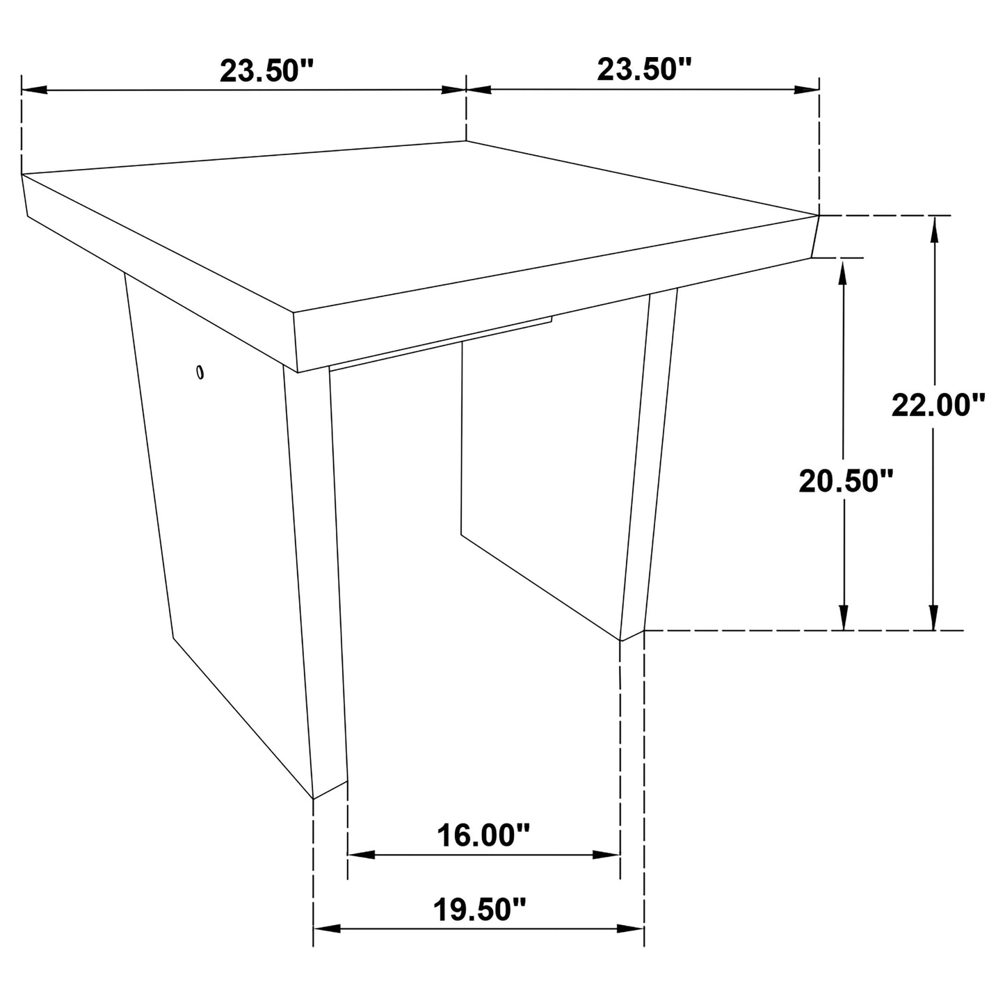 Decker 3-piece Coffee and End Table Set Natural Oak