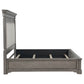 Cresswell California King Panel Bed Weathered Taupe
