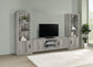 Burke 2-door Engineered Wood 71-inch TV Stand Grey Driftwood