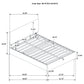 Reeves Upholstered Queen Lift-Top Storage Platform Bed Tan