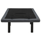 Weston Twin XL Dual-Motor Massage Adjustable Bed Base in Black and Grey