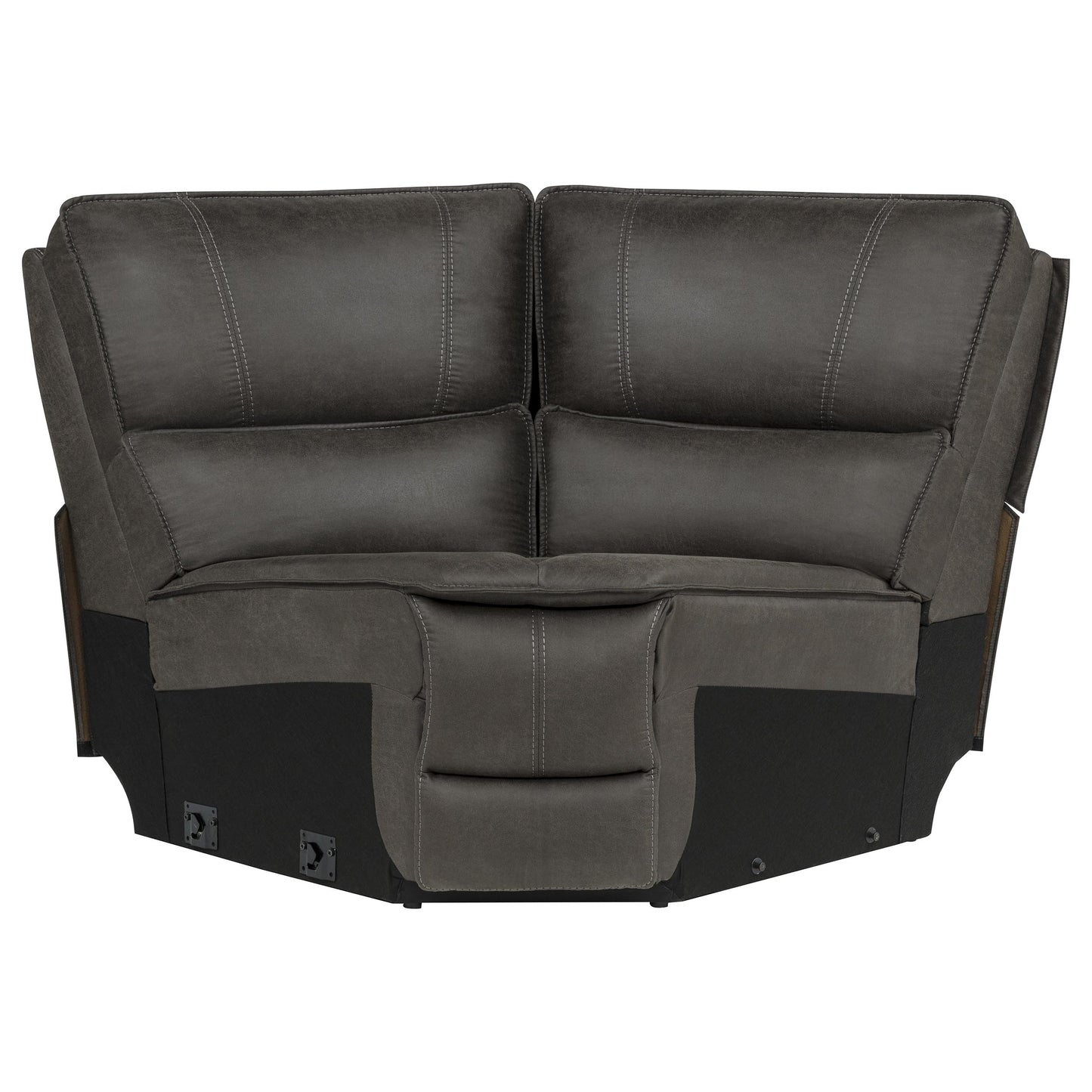 Marcell 7-Piece L-Shaped Power Reclining Sectional with Dual Consoles Grey