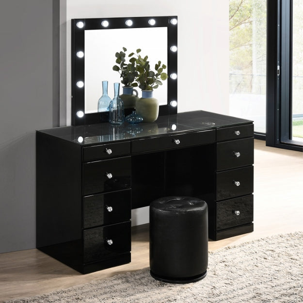 B4850BKset AVERY BLACK VANITY