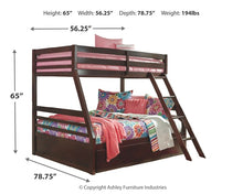 Load image into Gallery viewer, Ashley Express - Halanton  Over Twin Bunk Bed With 1 Large Storage Drawer
