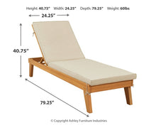 Load image into Gallery viewer, Ashley Express - Byron Bay Chaise Lounge with Cushion
