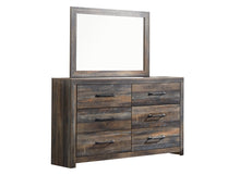 Load image into Gallery viewer, Drystan  Panel Bed With 2 Storage Drawers With Mirrored Dresser And Chest
