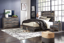 Load image into Gallery viewer, Drystan  Panel Bed With Mirrored Dresser And 2 Nightstands
