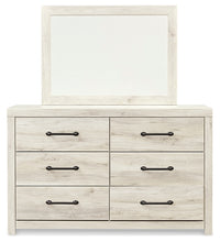 Load image into Gallery viewer, Cambeck Full Panel Bed with Mirrored Dresser and 2 Nightstands
