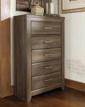 Load image into Gallery viewer, Juararo Queen Panel Headboard with Mirrored Dresser and Chest
