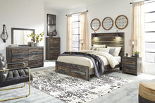 Load image into Gallery viewer, Drystan  Panel Bed With 2 Storage Drawers With Mirrored Dresser And Chest
