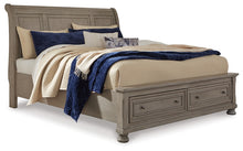Load image into Gallery viewer, Lettner California King Sleigh Bed with Mirrored Dresser, Chest and 2 Nightstands
