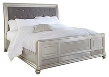 Load image into Gallery viewer, Coralayne California King Upholstered Sleigh Bed with Mirrored Dresser, Chest and 2 Nightstands
