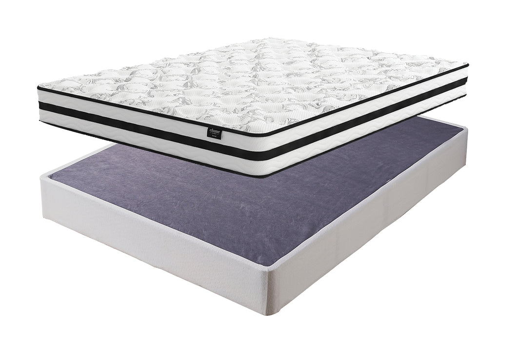 Ashley Express - 8 Inch Chime Innerspring Mattress with Foundation
