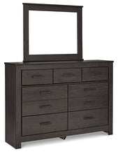 Load image into Gallery viewer, Brinxton Queen Panel Bed with Mirrored Dresser and Nightstand
