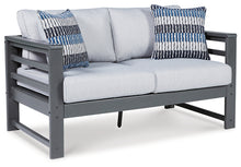 Load image into Gallery viewer, Ashley Express - Amora Outdoor Loveseat and 2 Chairs with Coffee Table
