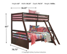 Load image into Gallery viewer, Ashley Express - Halanton Twin over Full Bunk Bed
