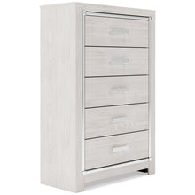 Load image into Gallery viewer, Altyra Queen Bookcase Headboard with Mirrored Dresser, Chest and 2 Nightstands
