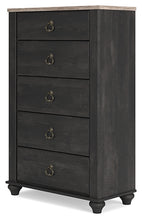 Load image into Gallery viewer, Nanforth Queen Panel Headboard with Mirrored Dresser, Chest and Nightstand
