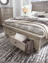 Load image into Gallery viewer, Harrastone Queen Panel Bed with Mirrored Dresser and Chest

