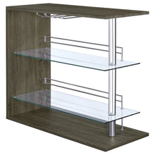 Load image into Gallery viewer, Prescott Rectangular 2-shelf Bar Unit Grey
