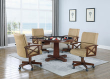 Load image into Gallery viewer, Marietta 5-piece Game Table Set Tobacco and Tan
