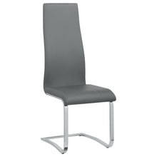 Load image into Gallery viewer, Montclair Upholstered High Back Side Chairs Grey and Chrome (Set of 4)
