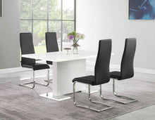 Load image into Gallery viewer, Montclair High Back Dining Chairs Black and Chrome (Set of 4)
