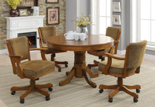 Load image into Gallery viewer, Mitchell 5-piece Game Table Set Amber and Brown
