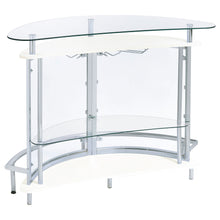 Load image into Gallery viewer, Amarillo 2-tier Bar Unit White and Chrome
