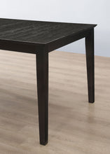 Load image into Gallery viewer, Louise Rectangular Dining Table with Extension Leaf Black
