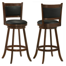 Load image into Gallery viewer, Broxton Upholstered Swivel Bar Stools Chestnut and Black (Set of 2)

