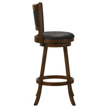 Load image into Gallery viewer, Broxton Upholstered Swivel Bar Stools Chestnut and Black (Set of 2)
