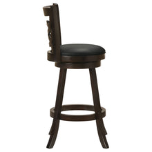 Load image into Gallery viewer, Calecita Swivel Bar Stools with Upholstered Seat Cappuccino (Set of 2)
