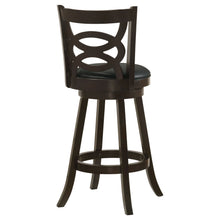 Load image into Gallery viewer, Calecita Swivel Bar Stools with Upholstered Seat Cappuccino (Set of 2)
