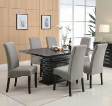 Load image into Gallery viewer, Stanton Rectangular Dining Set Black and Grey
