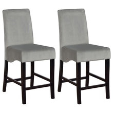 Load image into Gallery viewer, Stanton Upholstered Counter Height Chairs Grey and Black (Set of 2)
